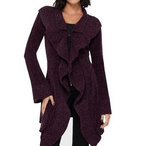Killstar Lunar owl romantic ruffled cardigan size small NWT